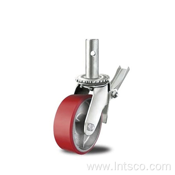 Heavy Duty PU on Cast Iron Scaffolding Casters